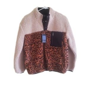 Rails Teddy Leopard Pullover Jacket